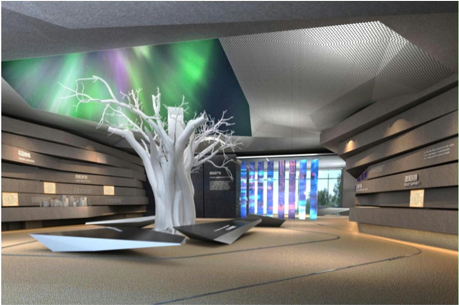 350平方米展厅设计-产业园展示中心效果图-文丰装饰